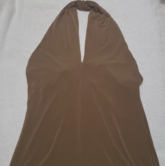 New York & Company Tops - New York & Company Womens Olive Halter Top